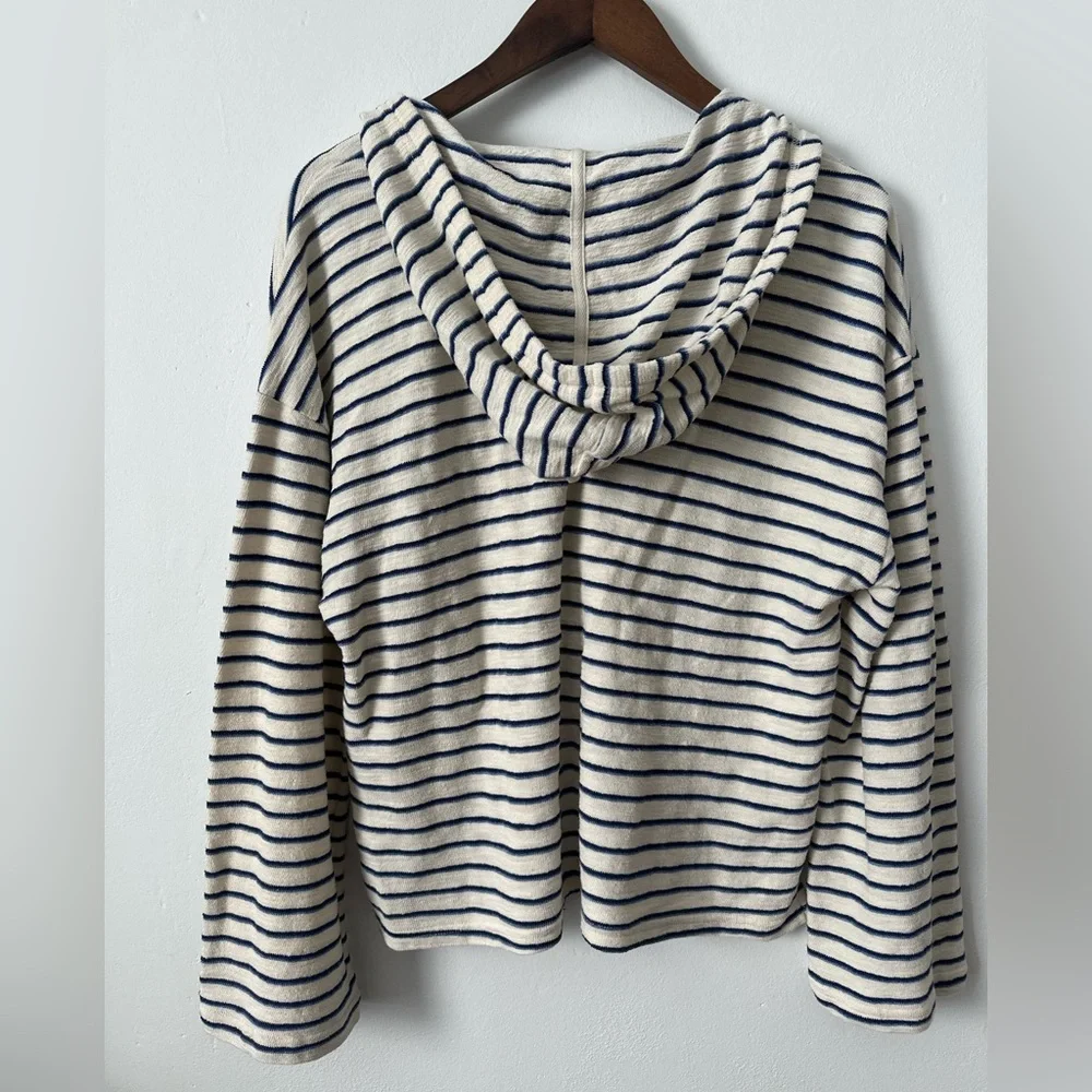 New Without Tags Playa Hoodie Navy & White Stripe by Marine Layer, Sz XL - Picture 6 of 11